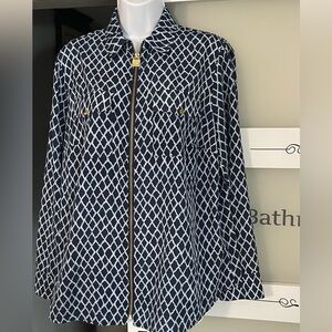 Michael Kors women's zip-up collared shirt!